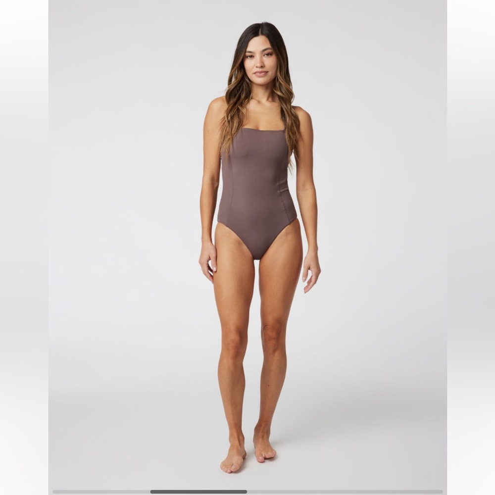 Vuori Women's One Piece Swimsuit in Brown